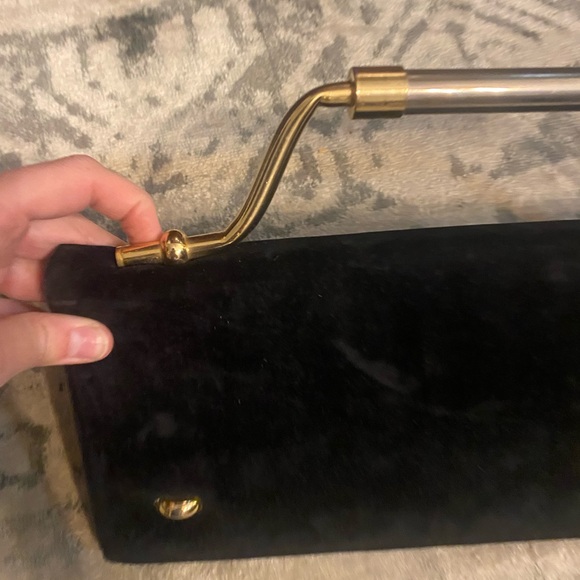 Tu-Khan Vintage Black microsuede clutch - Picture 3 of 6